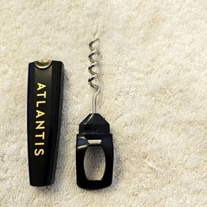NEW ATLANTIS Wine Opener in Black & Gold